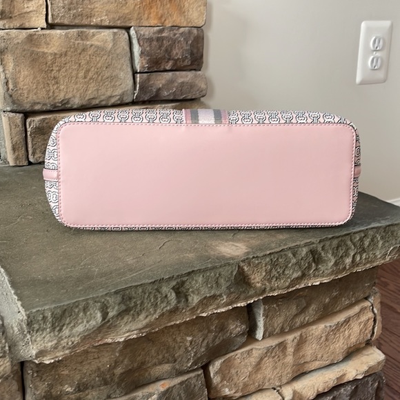 Tory Burch Gemini Link Canvas Small Top-zip tote bag in coastal pink - Picture 5 of 5